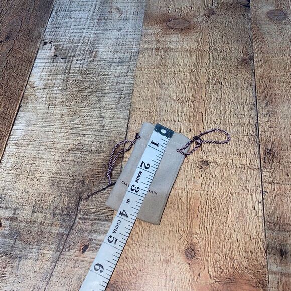 david yurman gray taupe silk drawstring logo print jewelry dust bag - Picture 2 of 5